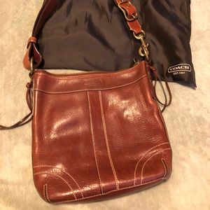 Burgundy Vintage Coach Bag